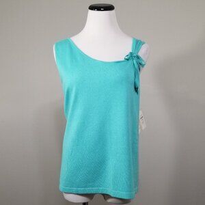 Nos Vtg Y2k Susan Bristol Sleeveless Sweater Vest XL Womens Coastal Grrandmacore